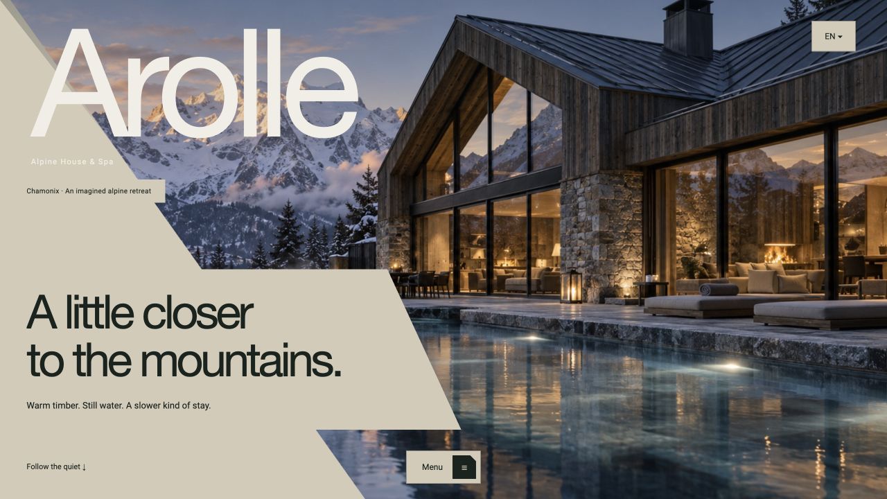 Arolle — Hospitality / Alpine retreat